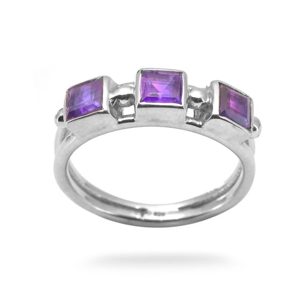 Bague amethyste argent Marion